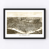 Vintage Map of Cincinnati, Ohio 1900