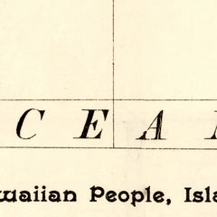 Vintage Map of Hawaii 1893