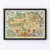 Vintage Map of San Francisco, California 1927