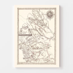 Vintage Map of Philmont Scout Ranch 1948