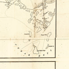 Vintage Map of Florida 1846