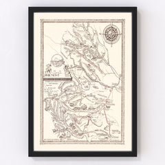 Vintage Map of Philmont Scout Ranch 1948