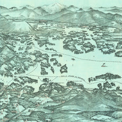 Vintage Map of Lake Winnipesaukee, 1903